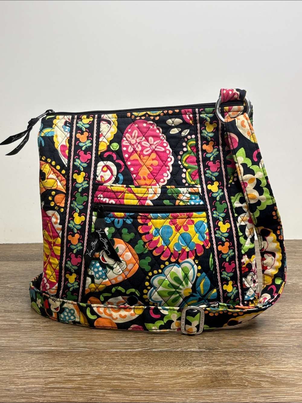 Vera Bradley Disney Midnight With Mickey Hipster Crossbody Bag